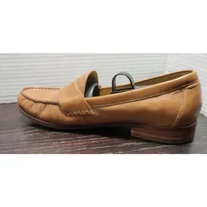 Cole Haan Mens 8.5 Brown Penny Loafers Classic Leather Casual Dress Ascot C12461 Cole Haan Pinch Prep Penny Loafer Scotch Brown Men Size 13  main image 4